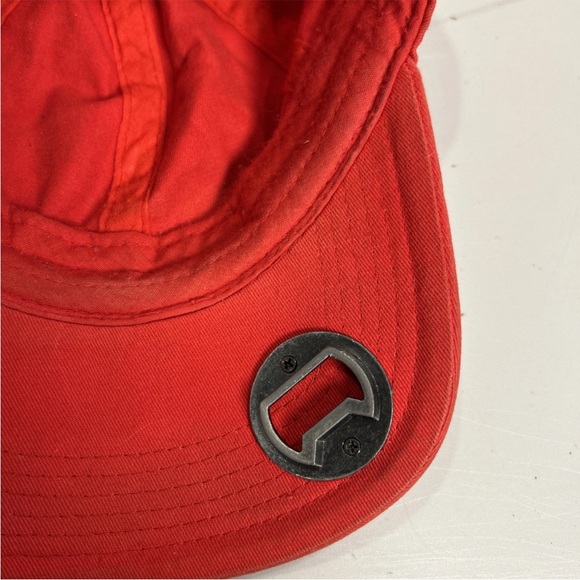 Enjoy Coca-Cola Distressed Red Baseball Cap Hat W/Metal Bottle Opener Adjustable - Picture 8 of 9